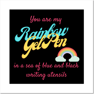 Pen15 Rainbow Gel Pen Funny Posters and Art